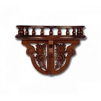 Подставка настенная WSF массив, орех 25*21*35 см