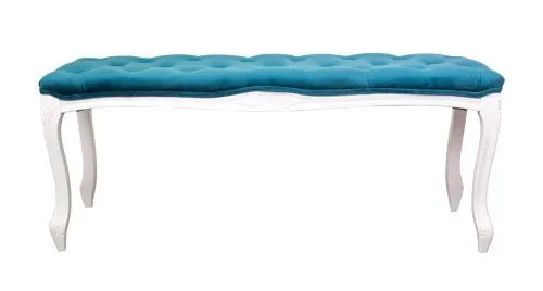 Оттоманка KINA NARROW BLUE/WHITE 46*36*110 см, голубой