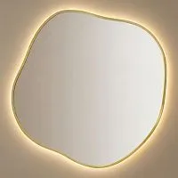 Organic L LED Gold Зеркало в раме с подсветкой