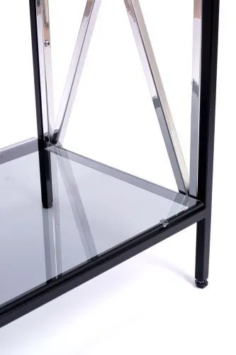 Консольный стол 1033-CB_S grey черный муар, серебряный AllConsoles 80x35x80 фото 2