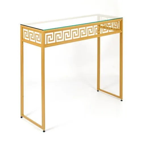 Консольный стол 1061-CG clear золотой AllConsoles 100x35x80