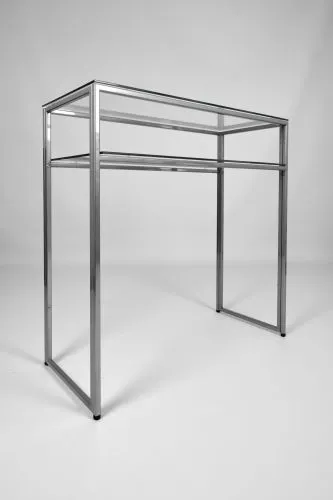 Консольный стол 1043-CS clear серебряный AllConsoles 80x35x80 фото 3