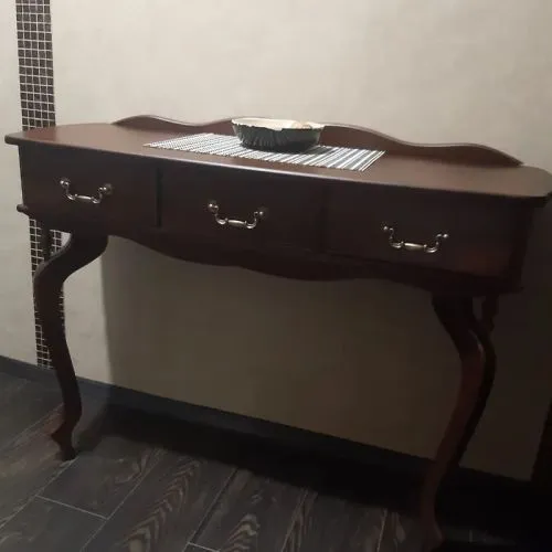 Консоль пристенная Bergé с ящиками, 85*41*110 см, коричневый фото 2
