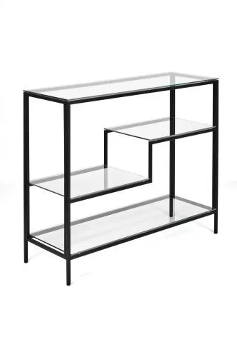 Консольный стол 1011-CB clear черный муар AllConsoles 100x35x80 фото 8