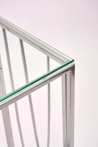 Консольный стол 1023-CS clear серебряный AllConsoles 80x35x80 фото 4