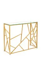 Консольный стол 1052-CG clear золотой AllConsoles 100x25x80