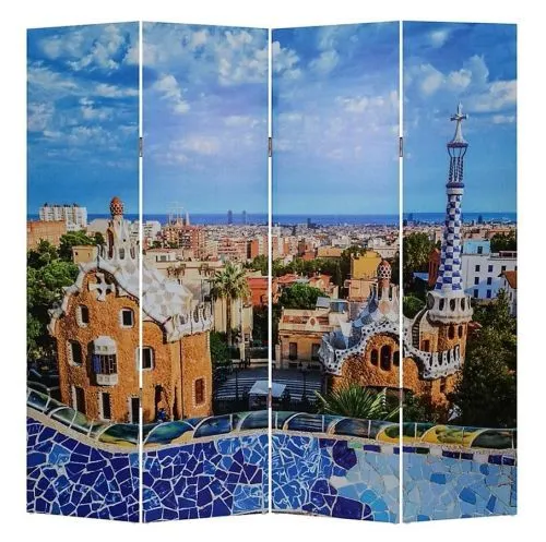 Ширма Парк Гуэль, Барселона (4 секции), иск. холст, 188×2×177 см