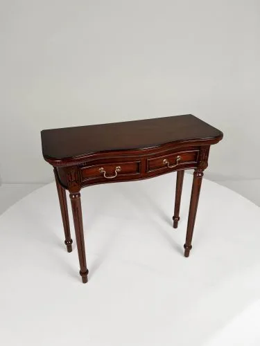 Консоль с ящиками из массива T026 орех, 80х35х78 см фото 9