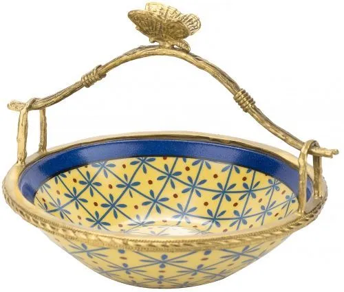 Корзиночка с бабочкой 17х15х13см