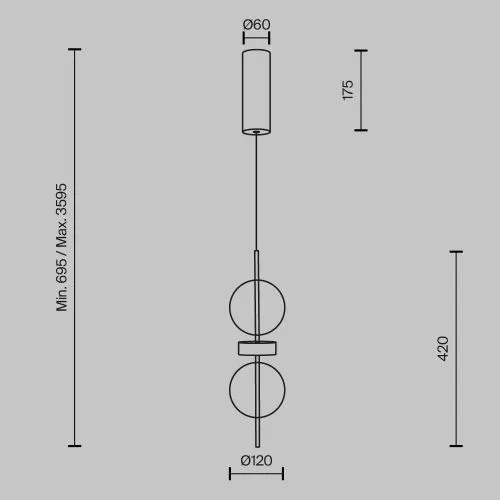 Подвесной светильник Maytoni MOD478PL-L8B3K фото 14