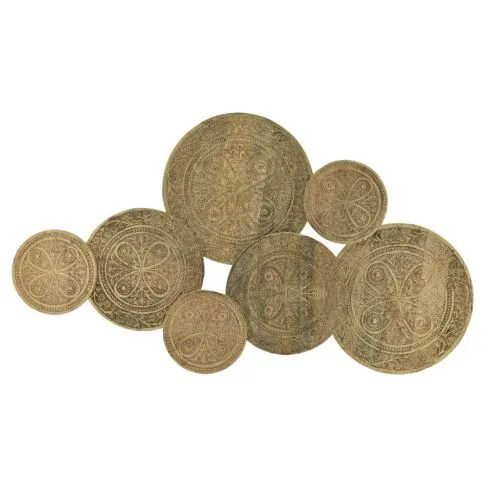 Декор настенный CIRCLES из дерева 106*4*62 см