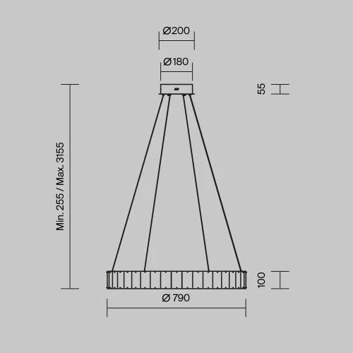 Подвесной светильник Maytoni MOD517PL-L40BS3K фото 6