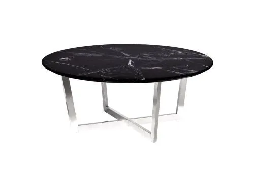 33FS-CT2029-BS Стол журнальный Черный (Nero) d100х40,6 см