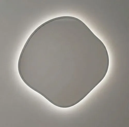 Organic M LED Silver Зеркало в раме с подсветкой
