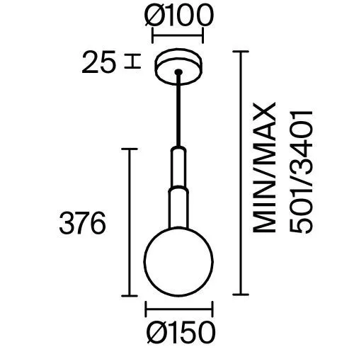 Подвесной светильник Maytoni MOD520PL-01BS фото 5