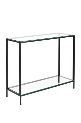 Консольный стол 1081-CB clear черный муар AllConsoles 100x35x80 фото 6