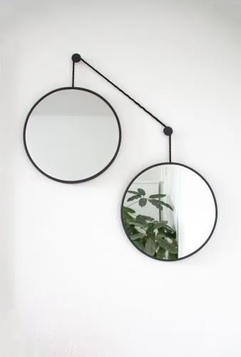 Balance S Black 2 зеркала по 30см  на черном шнуре фото 4