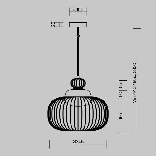 Подвесной светильник Maytoni MOD376PL-01G фото 6