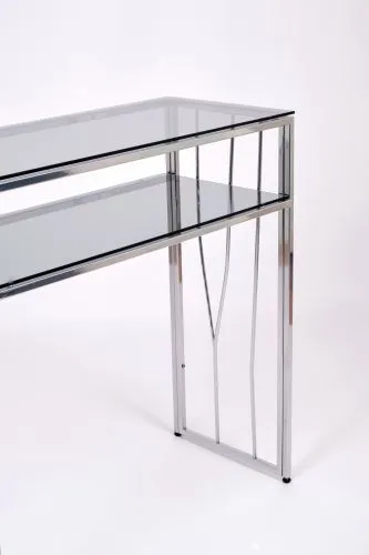Консольный стол 1123-CS grey серебряный AllConsoles 80x35x80 фото 6
