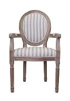 Стул-медальон Volker arm pinstripe с подлокотниками 95*55*55 см