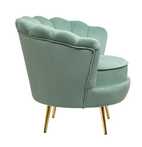 Кресло ракушка зеленое Pearl green 75*75*85 см фото 4