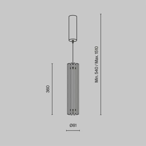 Подвесной светильник Maytoni MOD410PL-L12BS3K фото 9