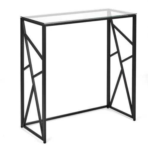 Консольный стол 1103-CB clear черный муар AllConsoles 80x35x80