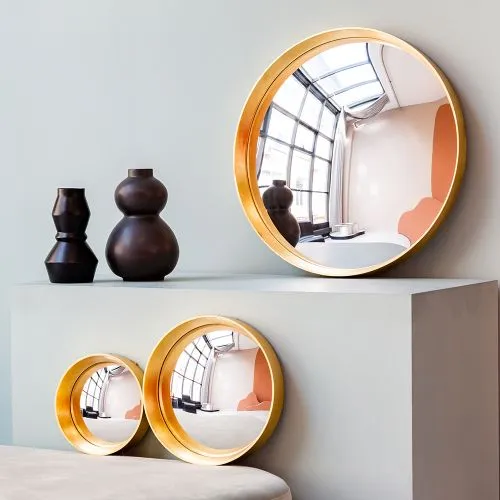 Зеркало декоративное настенное «Хогард Голд» (версия M) (fish-eye) фото 4