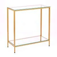 Консольный стол 1083-CG clear золотой AllConsoles 80x35x80