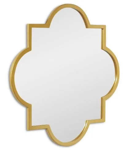 Зеркало настенное Clover Gold в раме 70х70 см фото 2