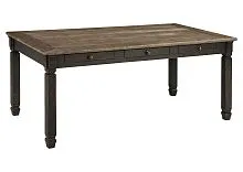 Обеденный стол Tyler Creek D736-25, черный / 78*101*183 см