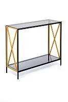 Консольный стол 1031-CB_G grey черный муар, золотой AllConsoles 100x35x80