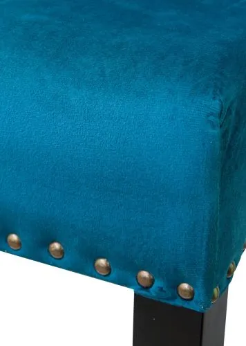 Стул мягкий барный Skipton blue velvet, синий фото 2