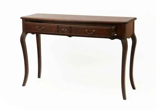 Консоль с ящиками из массива 2704 орех, 120х42х78 см фото 2