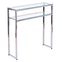 Консольный стол 1044-CS clear серебряный AllConsoles 80x25x80
