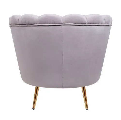 Кресло ракушка серое Pearl grey 75*75*85 см фото 4
