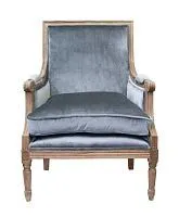 Кресло классическое COOLMAN GREY VELVET
