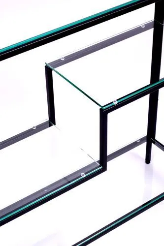 Консольный стол 1014-CB clear черный муар AllConsoles 80x25x80 фото 7