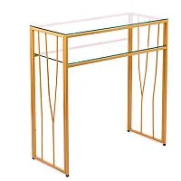 Консольный стол 1123-CG clear золотой AllConsoles 80x35x80