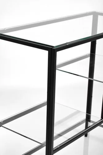Консольный стол 1013-CB clear черный муар AllConsoles 80x35x80 фото 8