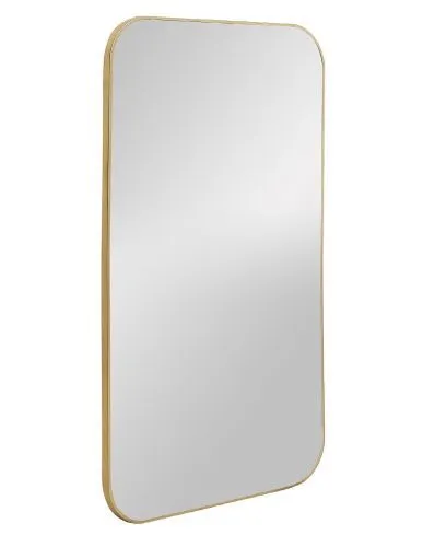 Зеркало настенное прямоугольное Smart M Gold золото 90*60 см  фото 2