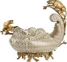 Чаша для фруктов с леопардами 45x18x32см