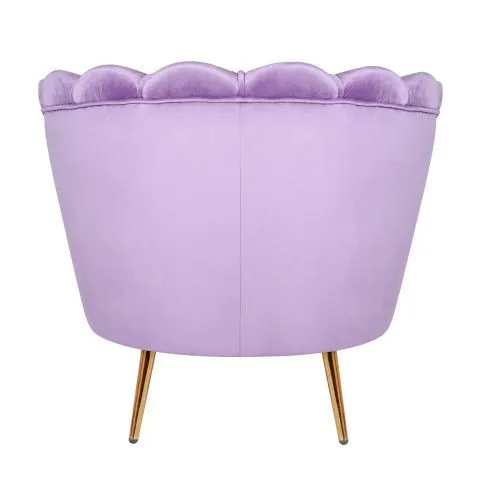 Кресло ракушка фиолетовое Pearl purple 75*75*85 см фото 4