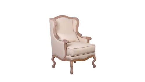 Классическое американское кресло Brody Beige 109*67*66 см фото 2