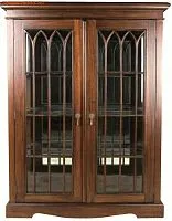 CB101 Витрина для гостиной в стиле Шератон, темный орех 135*35*100 см