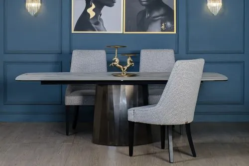 Стул Элегантный(Elegante) рогожка св.серый Santo1400-SVSER 56*65*101см фото 3