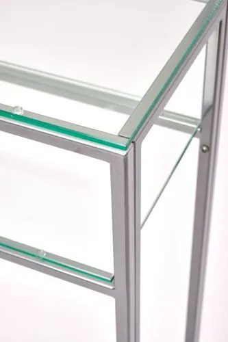 Консольный стол 1041-CS clear серебряный AllConsoles 100x35x80 фото 2