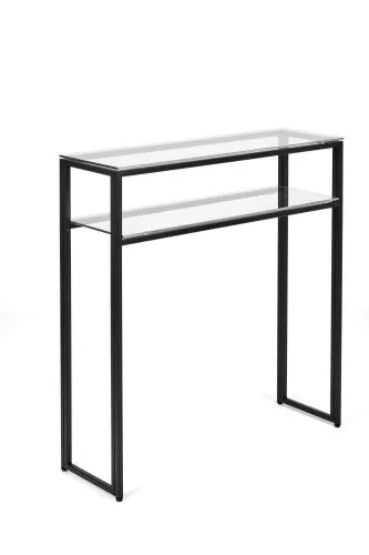 Консольный стол 1044-CB clear черный муар AllConsoles 80x25x80 фото 6