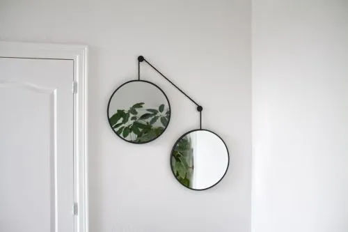 Balance S Black 2 зеркала по 30см  на черном шнуре фото 5