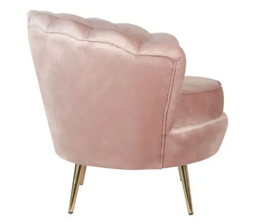 Кресло ракушка розовое Pearl pink 75*75*85 см фото 2